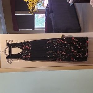 Charming embroidered botanical maxi